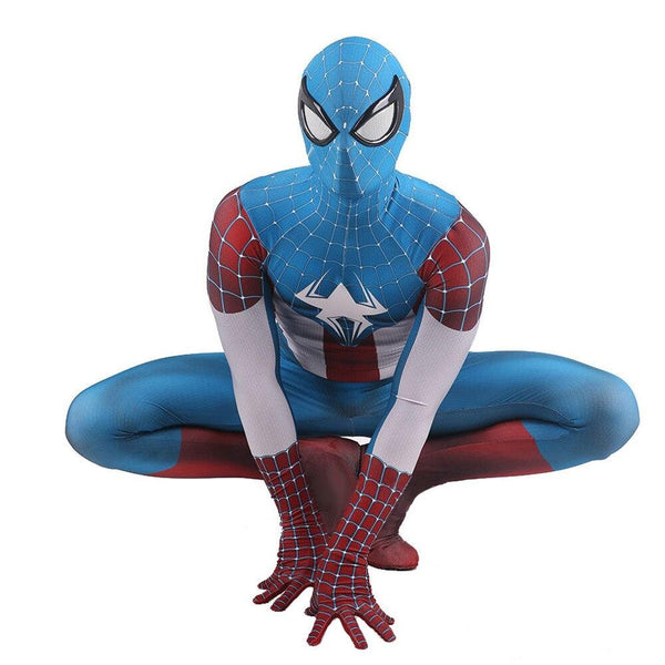 Spiderman Captain America Costume