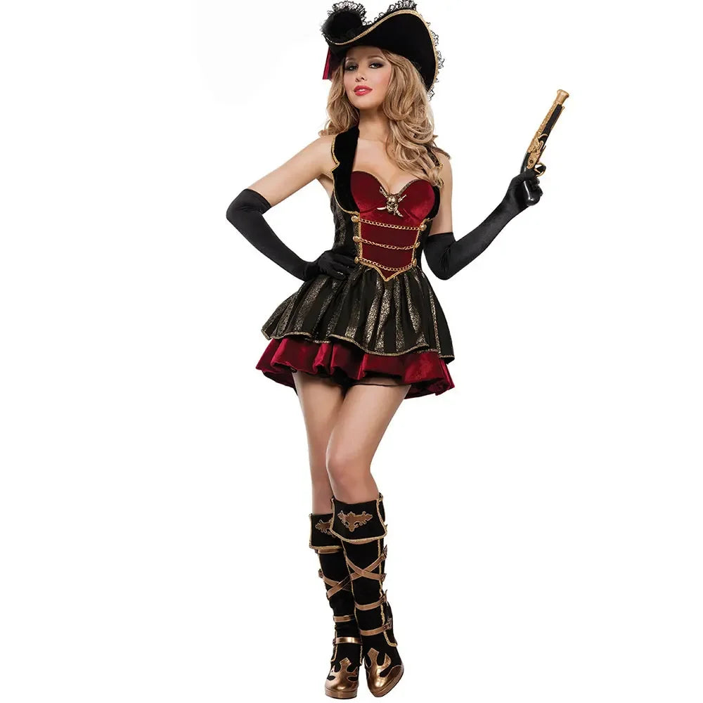 Female halloween pirate costume