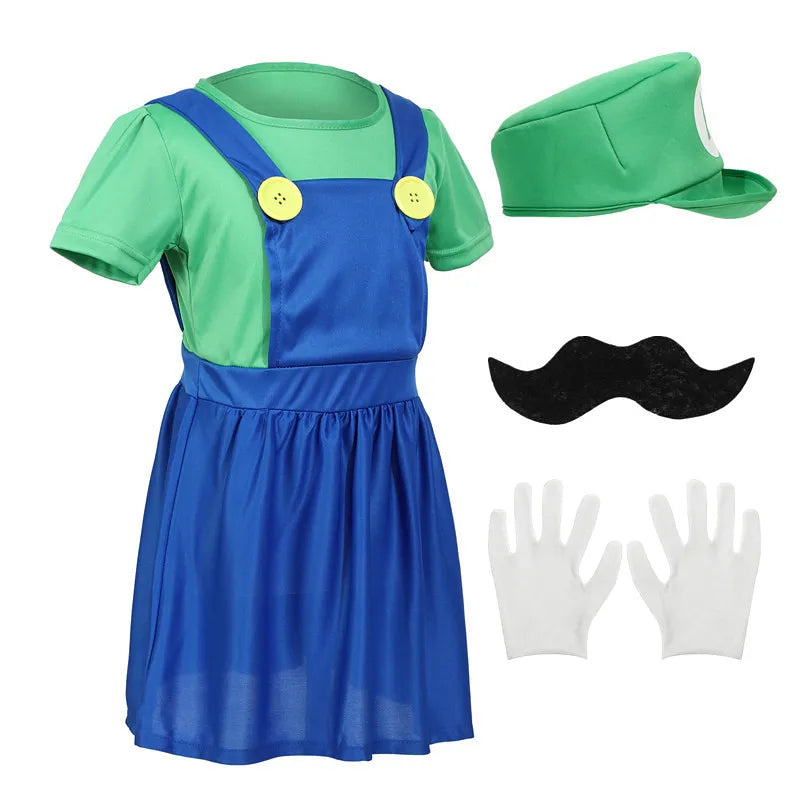 Girls Luigi costume