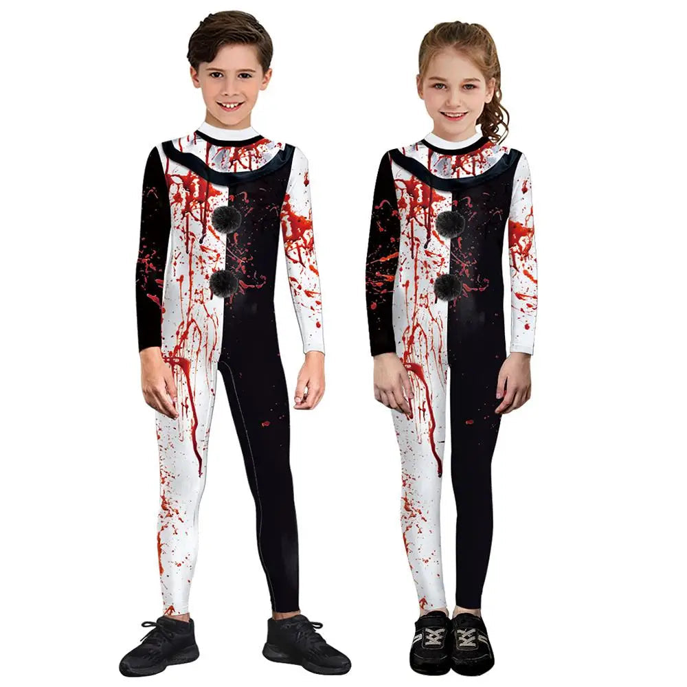 Kids scary clown costume