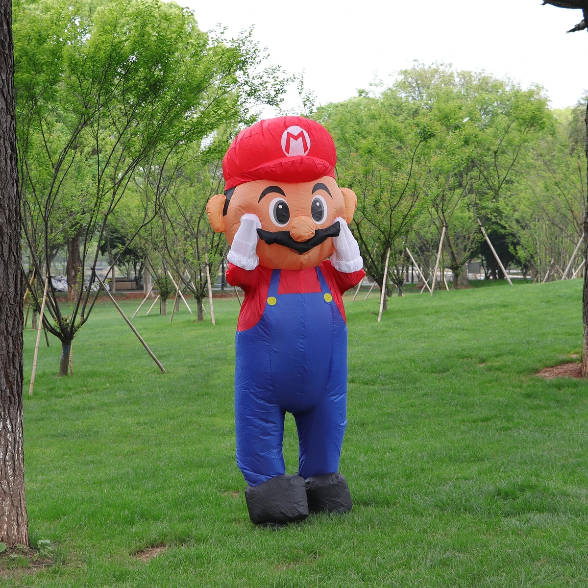 Mario inflatable costume