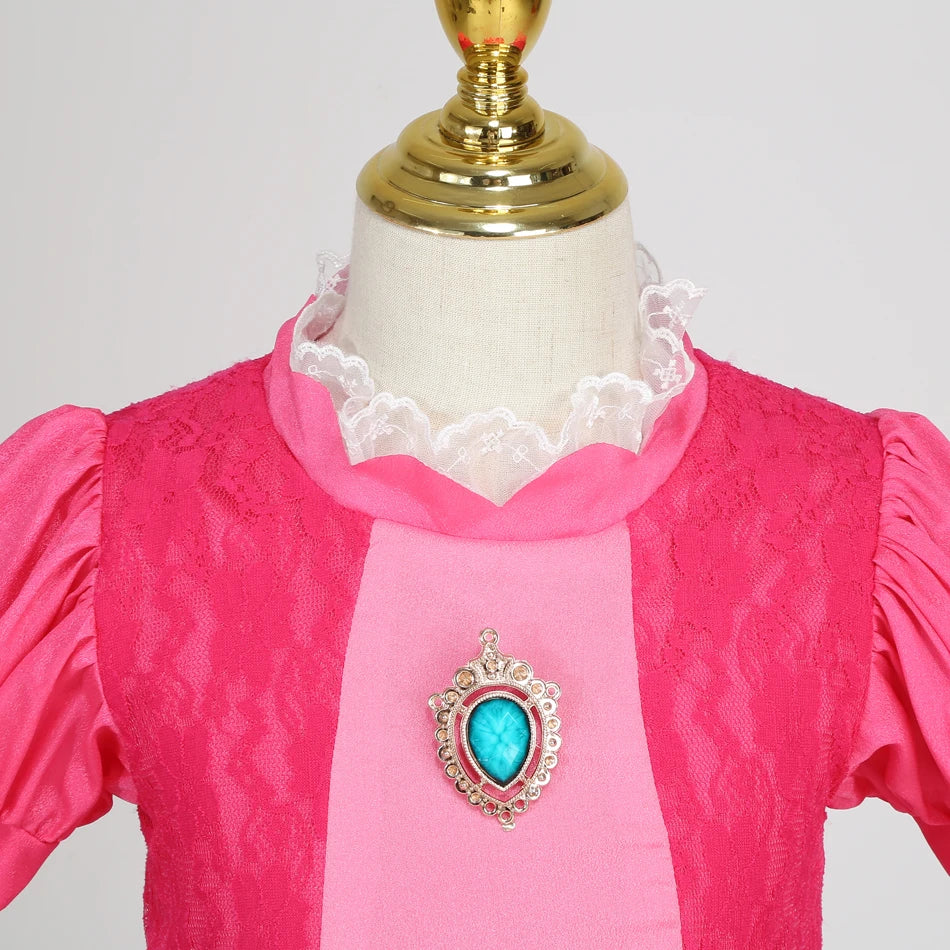 Princess peach costume kids