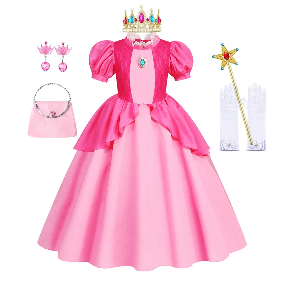 Princess peach costume kids