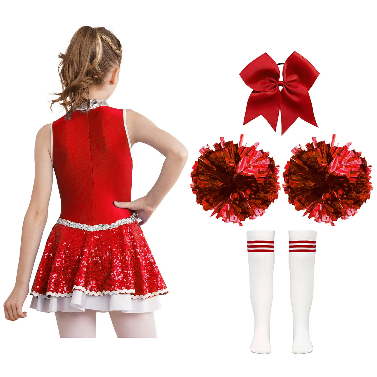 Red cheerleader costume