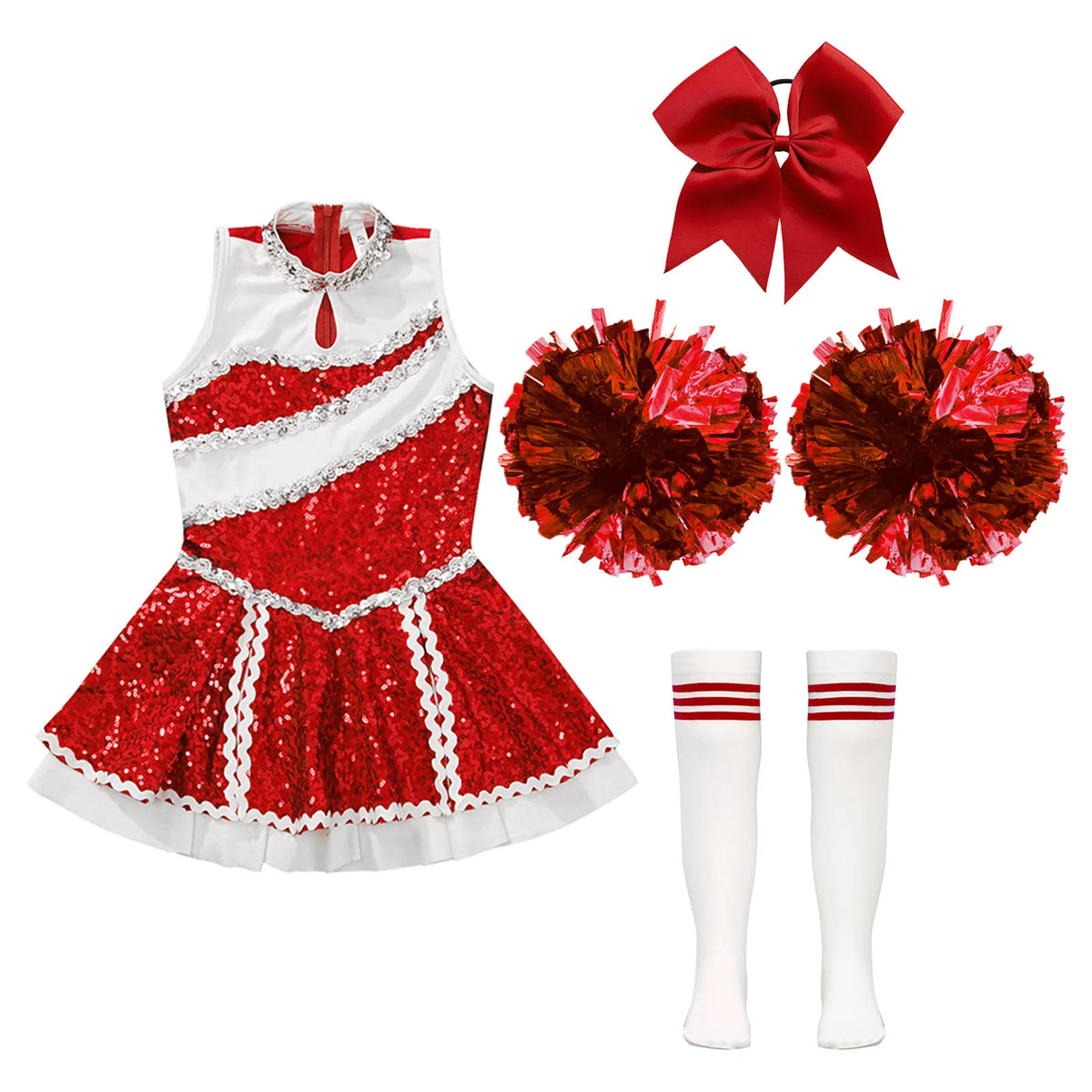Red cheerleader costume