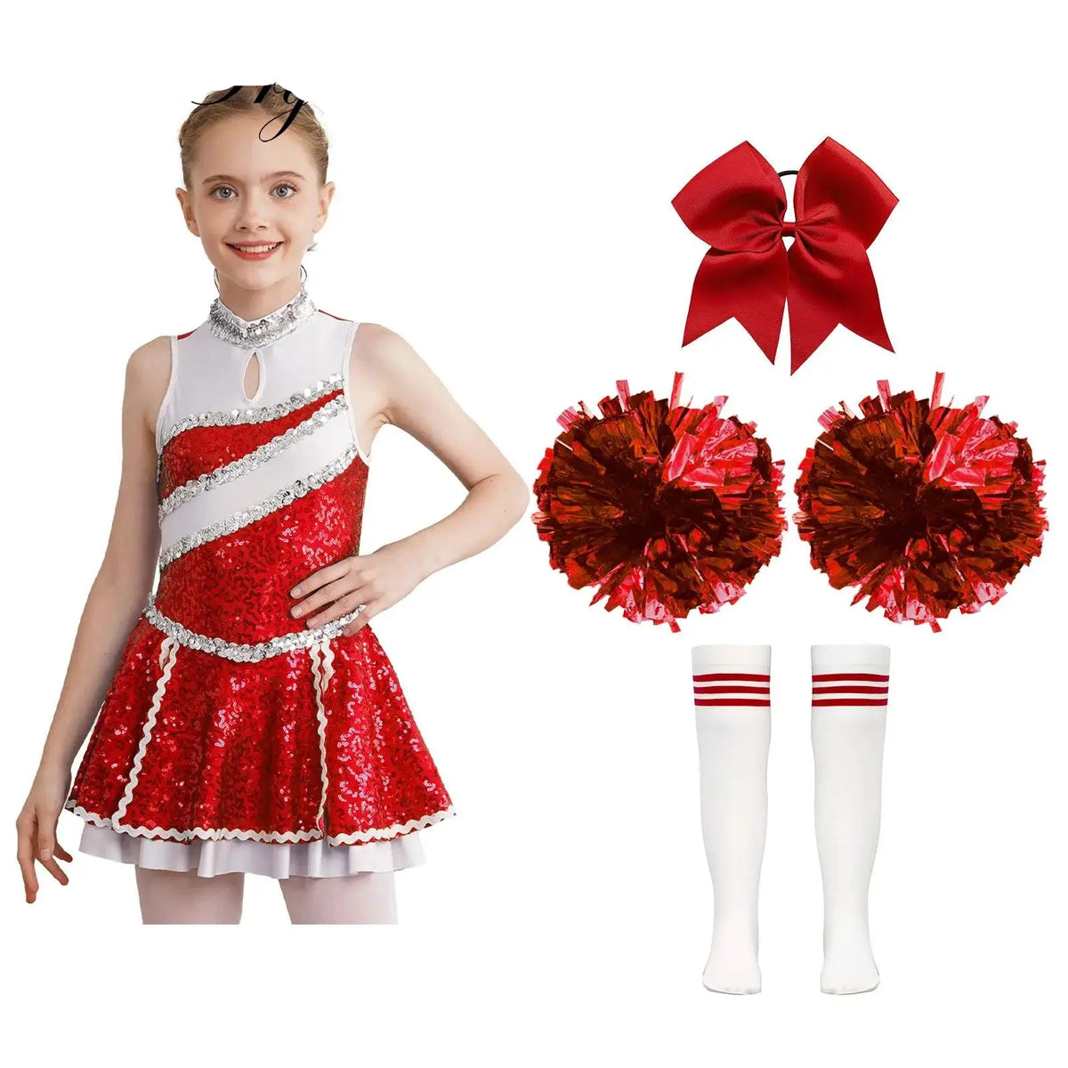 Red cheerleader costume