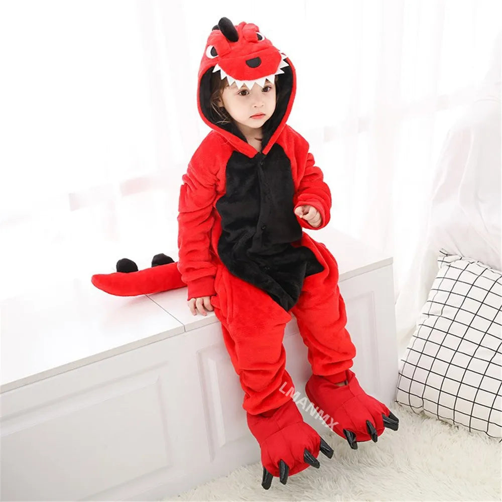 Red dinosaur costume