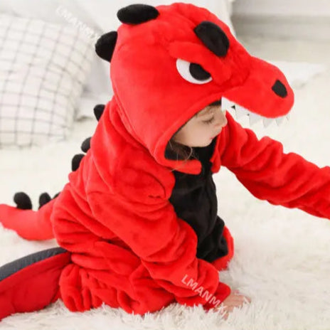Red dinosaur costume