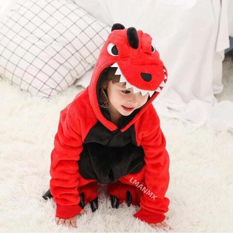 Red dinosaur costume