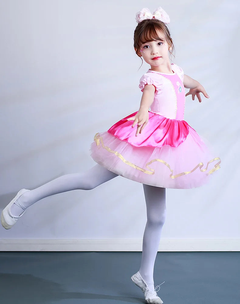 Girls Princess Peach Costume